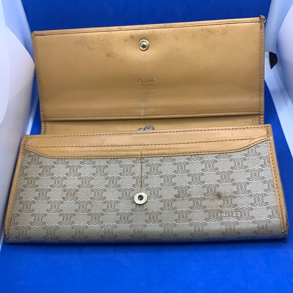 Céline‎ CELINE vintage wallet Macadam Beige - Picture 5 of 9
